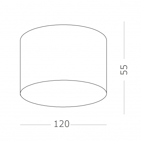 ST LUCE ST606.542.12 Светильник потолочный Белый LED 1*12W 4000K 1 080Lm Ra>90 120° IP20 D120xH55 185-265V Накладные светильники