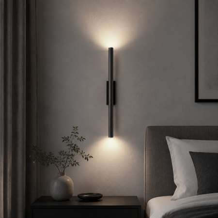 ST LUCE SL6210.401.02 Светильник настенный ST-Luce Черный/Черный, Золотистый LED 2*2,5W 3000K ЛИЛИТ