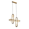 ST LUCE SL1201.203.04 Светильник подвесной ST-Luce Бронзовый/Коньячный G9 4*5W ЦИРКОНО