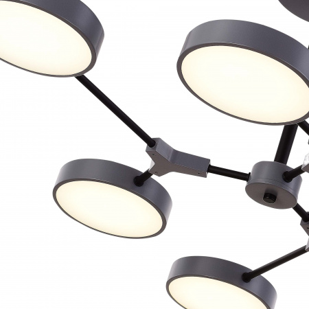 EVOLUCE SLE6003-702-06 Светильник потолочный Серый, Черный/Серый LED 6*10W МОНТАНА