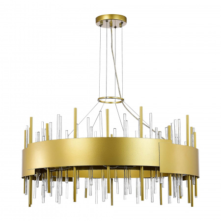 ST LUCE SL1633.203.16 Люстра подвесная ST-Luce Матовое золото/Матовое золото,Прозрачный E14 16*40W ОЛЬВЕРА