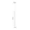 ST LUCE ST614.513.06 Светильник подвесной ST-Luce Белый/Белый LED 1*6W 4000K 330Lm 36° D32xH2200 Подвесные светильники