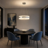 ST LUCE SL383.103.01 Светильник подвесной ST-Luce Хром/Хром, Прозрачный LED 1*34W 3000K КЕРИО