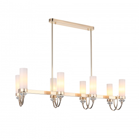 ST LUCE SL1402.263.08 Люстра подвесная ST-Luce Золото/БелыйE14*8 40W ЭЛЕГРА