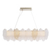 ST LUCE SL6135.233.01 Светильник подвесной ST-Luce золотистый/белый, янтарный LED 1*24W 3000K ЛАЙТА