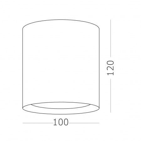 ST LUCE ST156.502.01 Светильник потолочный Белый GU10 1*50W IP20 D100xH120 180-240V Без ламп Накладные светильники
