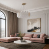 ST LUCE SL6135.223.01 Светильник подвесной ST-Luce золотистый/белый, янтарный LED 1*56W 3000K ЛАЙТА