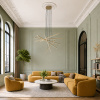 ST LUCE SL394.223.06 Светильник подвесной ST-Luce Матовое золото/Белый LED 6*16,6W 4000K БАСОНИ