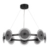 ST LUCE SL6142.443.01 Светильник подвесной ST-Luce черный/дымчатый LED 1*44W 4000K АЛЮМО