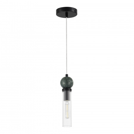 ST LUCE SL1244.403.01 Светильник подвесной ST-Luce черный/прозрачный E14 1*40W МЕДЕА