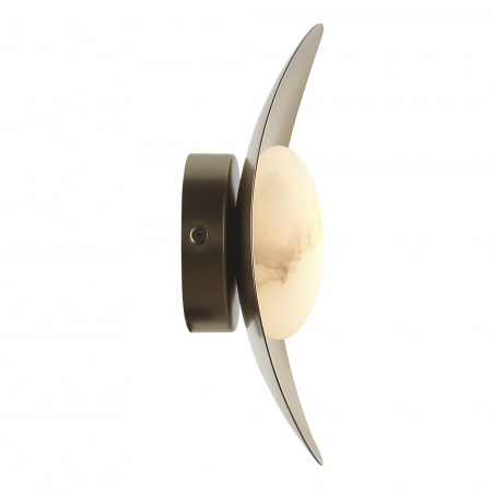 ST LUCE SL6229.211.01 Светильник настенный ST-Luce Золотистый/Алебастр LED 1*7W 3000K ПЕРИАЛ