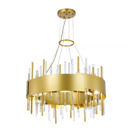 ST LUCE SL1633.203.12 Люстра подвесная ST-Luce Матовое золото/Матовое золото,Прозрачный E14 12*40W ОЛЬВЕРА