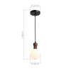 ST LUCE SL6226.403.01 Светильник подвесной ST-Luce Черный/Белый G9 1*5W 4000K КОРК