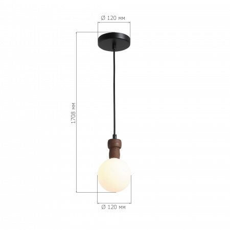 ST LUCE SL6226.403.01 Светильник подвесной ST-Luce Черный/Белый G9 1*5W 4000K КОРК