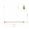 ST LUCE SL6224.313.01 Светильник подвесной ST-Luce Латунь/Прозрачный LED 1*30W 4000K БАМБУ