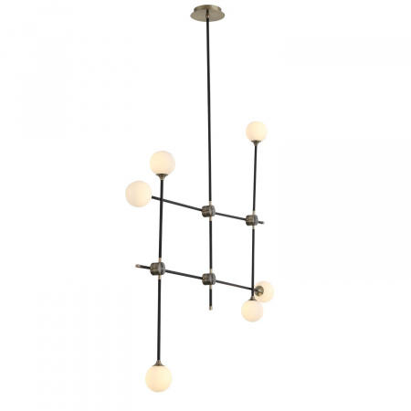 ST LUCE SL429.403.06 Светильник потолочный ST-Luce Черный, Золото/Белый G9 6*5W БАСТОН