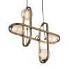 ST LUCE SL1201.203.04 Светильник подвесной ST-Luce Бронзовый/Коньячный G9 4*5W ЦИРКОНО