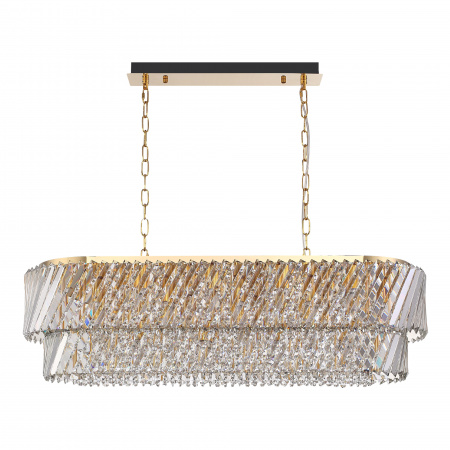 ST LUCE SL6138.303.14 Светильник подвесной ST-Luce латунь/прозрачный E14 14*40W РИТЦ