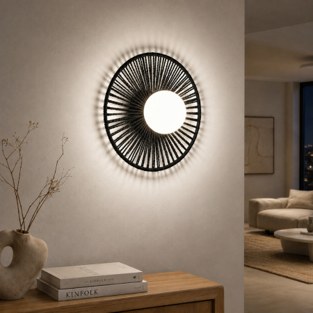 EVOLUCE SLE6022-401-01 Светильник настенный черный/черный, белый G9 LED 1*5W ЛУНА