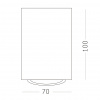 ST LUCE ST108.507.01 Светильник потолочный Белый GU10 1*50W  IP20 D70xH100 220V Без ламп Накладные светильники