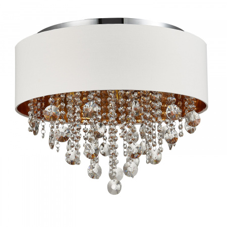 ST LUCE SL1350.502.06 Светильник потолочный ST-Luce Хром/Белый, Золотистый, Прозрачный E14 6*40W ЛАККИА