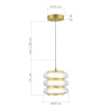 ST LUCE SL6239.203.03 Светильник подвесной ST-Luce золото/прозрачный LED 1*16W 3000K ФРИТЕЛЛА