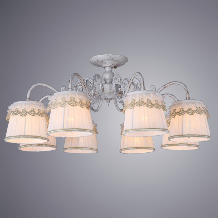 Потолочная люстра Arte Lamp MERLETTO A5709PL-8WG