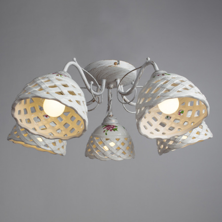 Потолочная люстра Arte Lamp WICKER A6616PL-5WG