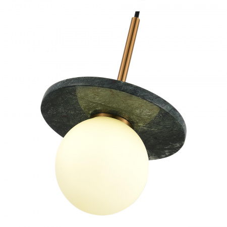 ST LUCE SL1191.363.01 Светильник подвесной ST-Luce Латунь/Латунь, Зеленый G9 LED 1*5W 4000K НЕБУЛА