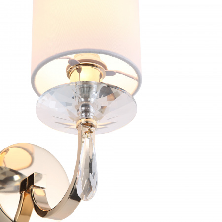 ST LUCE SL1405.221.01 Светильник настенный ST-Luce Латунь/Прозрачный E14*1 40W ЭЛЕГАНС