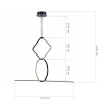 ST LUCE SL6113.453.01 Светильник подвесной ST-Luce Черный LED 1*50W 3000K ГАЙА