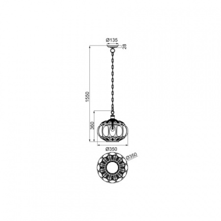 Подвесной светильник Vele Luce Helen VL4266P21