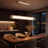 ST LUCE SL2010.103.01 Светильник подвесной ST-Luce Никель/Белый, Прозрачный LED 1*33W 3000K/4000K ЭНФИС