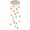 ST LUCE SL1175.303.18 Светильник подвесной ST-Luce Латунь/Янтарный E14 18*40W ПОРТИЧИ