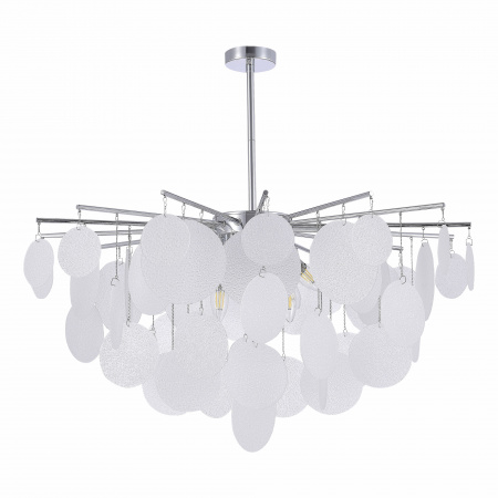 ST LUCE SL1231.102.08 Люстра потолочная ST-Luce Хром/Белый E14 8*60W ВИТТОРИА