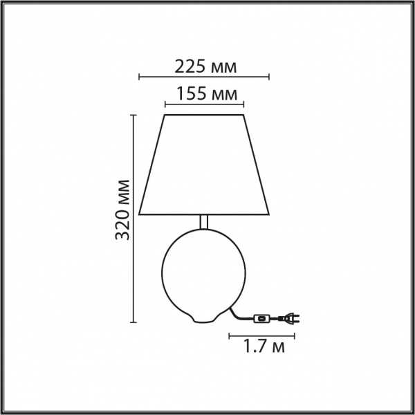 Настольная лампа LUMION MODERNI 8140/1T