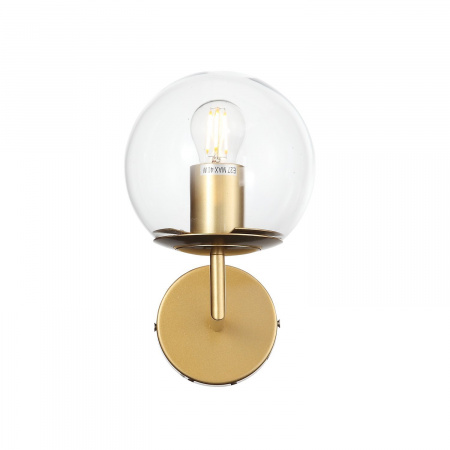 ST LUCE SL1150.201.01 Светильник настенный ST-Luce Матовое золото/Прозрачный E27 1*40W ЛИОРА