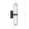 ST LUCE SL6144.401.01 Светильник настенный ST-Luce черный/прозрачный LED 1*11W 4000K САГУАРО