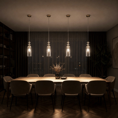 ST LUCE SL1402.203.01 Светильник подвесной ST-Luce Золото, Прозрачный E14*1 40W ЭЛЕГРА