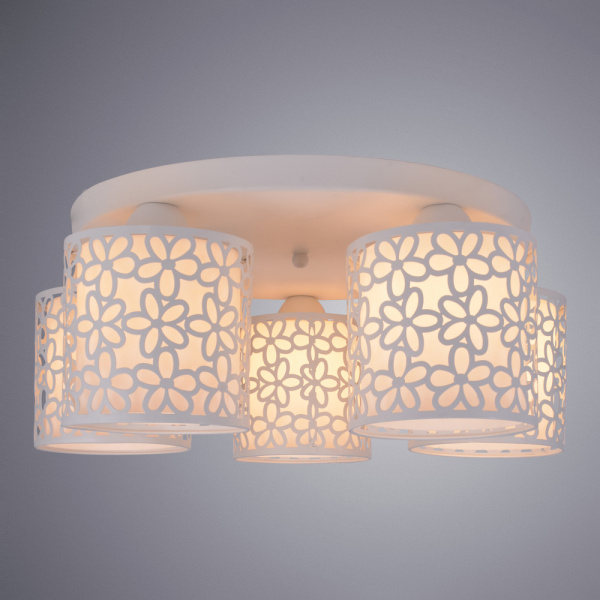 Потолочная люстра Arte Lamp TRAFORATO A8349PL-5WH