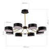 EVOLUCE SLE6005-402-08 Светильник потолочный Черный, Золотистый/Черный LED 8*10W ВАЛЛЕ