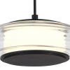 ST LUCE SL6239.403.01 Светильник подвесной ST-Luce черный/прозрачный LED 1*7W 3000K ФРИТЕЛЛА