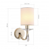ST LUCE SL1405.221.01 Светильник настенный ST-Luce Латунь/Прозрачный E14*1 40W ЭЛЕГАНС