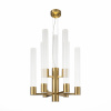 ST LUCE SL1229.303.09 Люстра подвесная ST-Luce Латунь/Прозрачный GU10 9*5W ТЕРНИ