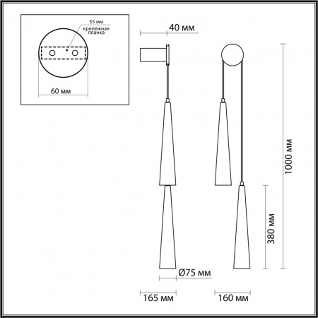 Бра ODEON LIGHT L-VISION 5043/24WL