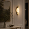 ST LUCE SL6229.201.01 Светильник настенный ST-Luce Золотистый/Алебастр LED 1*7W 3000K ПЕРИАЛ