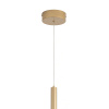 ST LUCE ST613.203.06 Светильник подвесной ST-Luce Золотистый/Золотистый LED 1*3W 4000K 260Lm 36° D30xH1900 Подвесные светильники