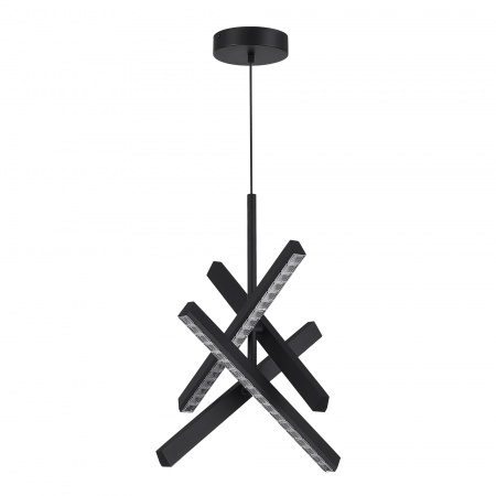 ST LUCE SL1018.413.04 Светильник подвесной ST-Luce черный/прозрачный LED 1*43W 4000K ЭВКЛИДИК