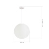 EVOLUCE SLE6020-513-01 Светильник подвесной EVOLUCE белый D400mm E27 1*60W МУН