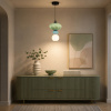 ST LUCE SL6134.403.01 Светильник подвесной ST-Luce черный/зелёный, синий, опаловый LED 1*8W 3000K ФЛОРЕНТИНИ